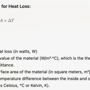 Reducing Heat Loss in House