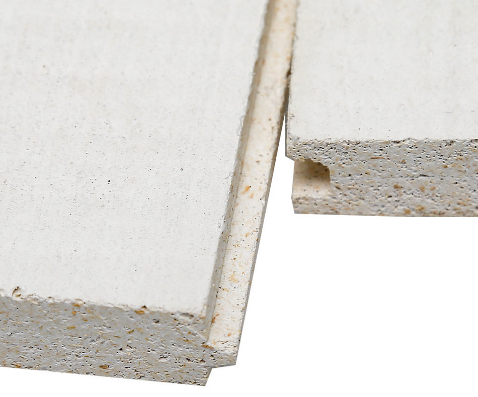 MgO board thickness guide — Wedge chloride-free tongue-and-groove board edge profile