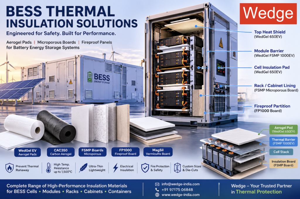 Best thermal insulation for BESS — battery energy storage system thermal runaway protection