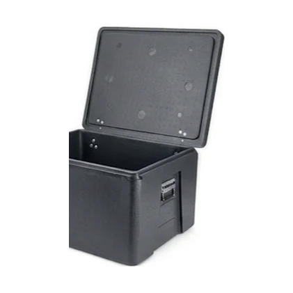 EPP moulded insulated box with hinged lid for cold chain and catering