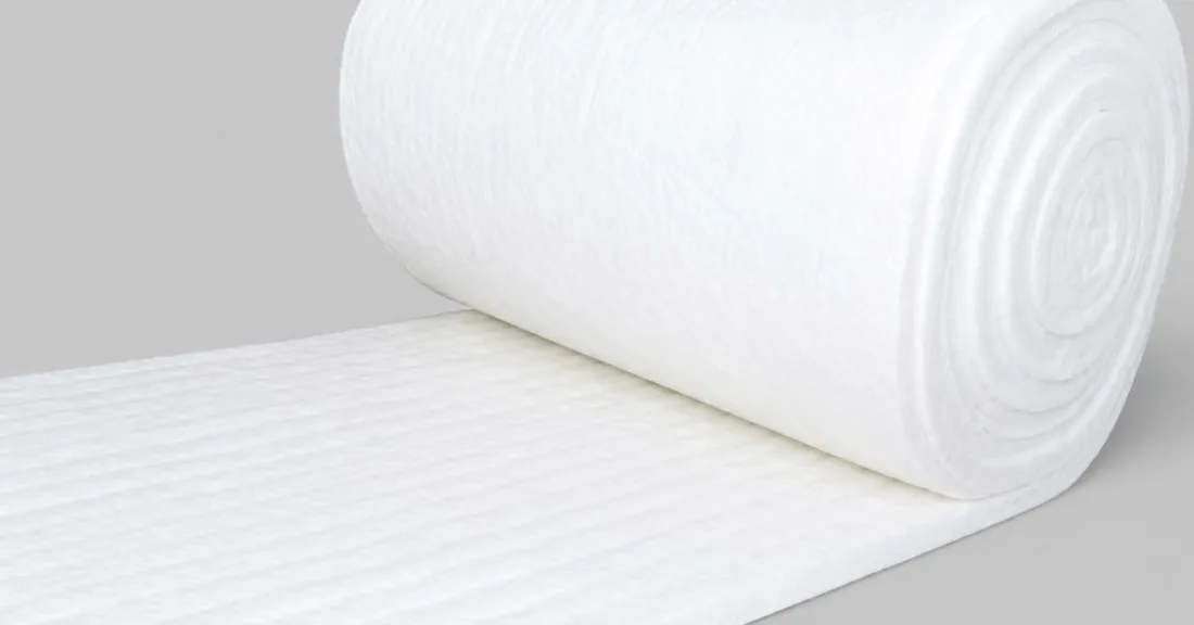 Ceramic fiber blanket roll, needled aluminium silicate fibre mattress for furnace and kiln insulation
