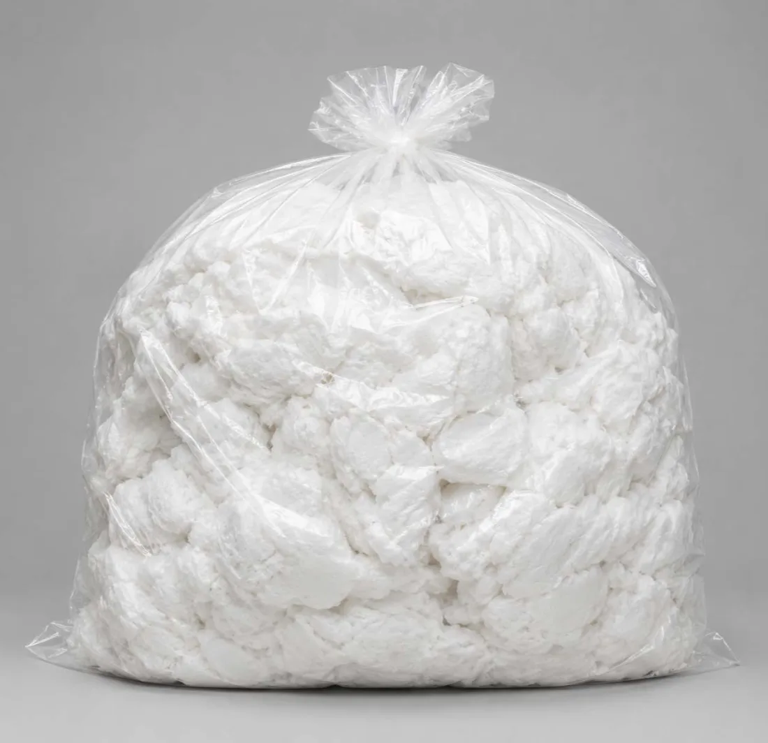 Aluminium silicate ceramic wool bulk fibre in bag for expansion joints and fire door infill