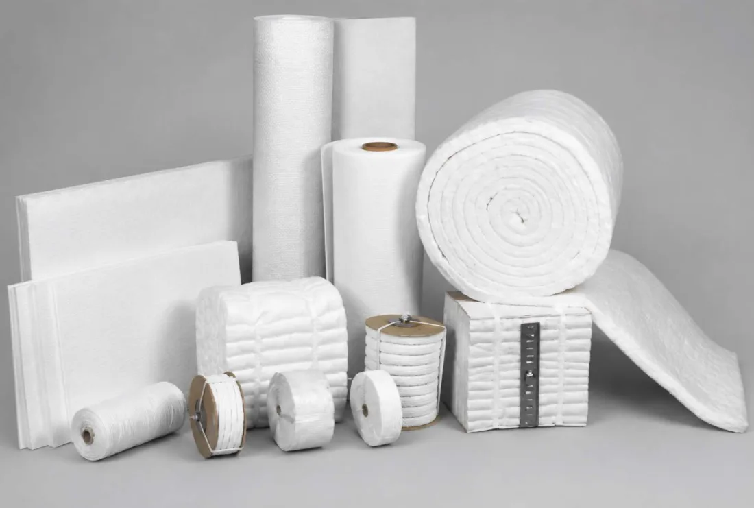 Wedge ceramic fiber blanket rolls, ceramic fibre boards, paper, modules, tapes and ceramic rope — refractory and ceramic fibre range