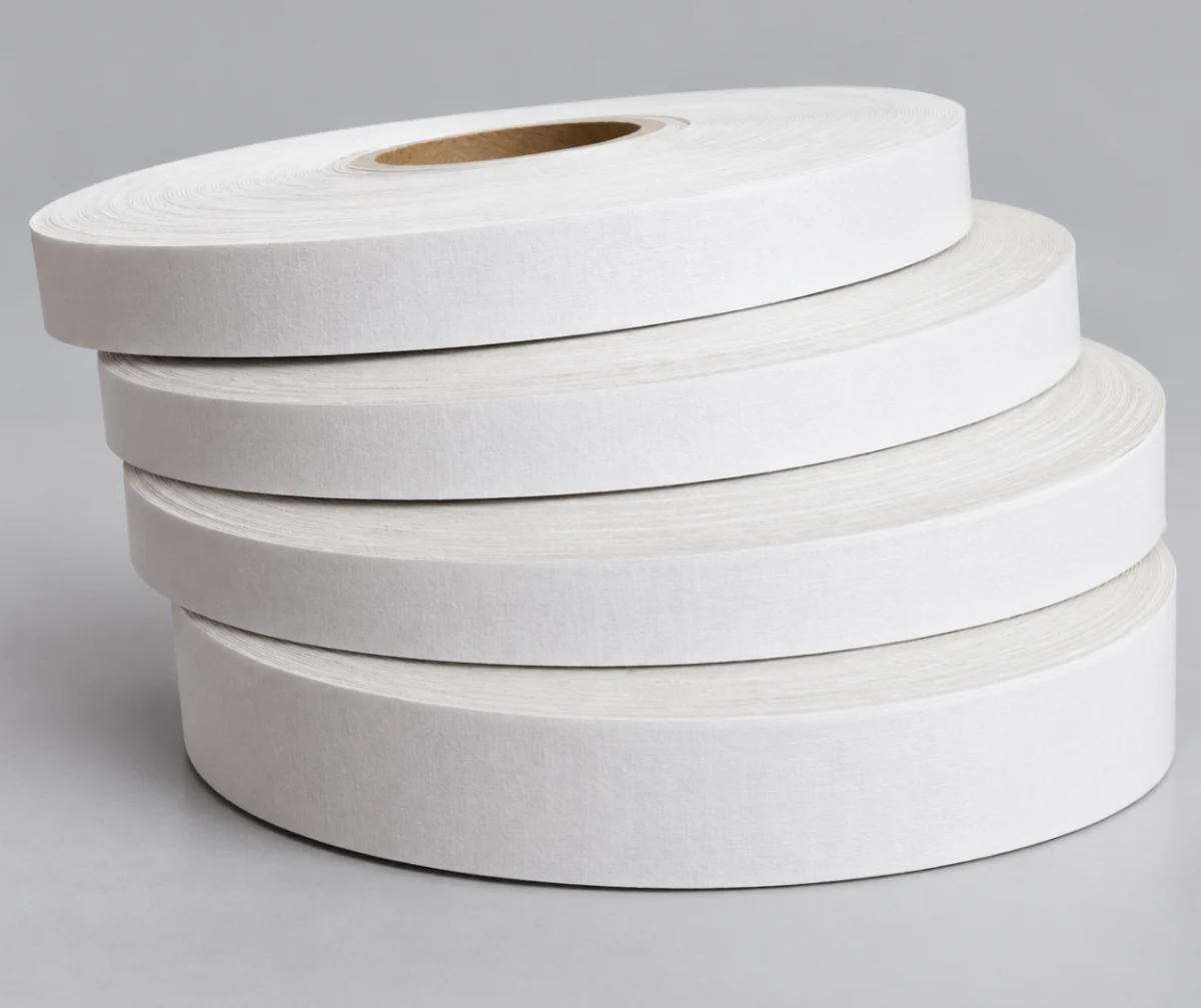 Aerogel tape WedGel WAG650 — stacked rolls of white silica aerogel insulation tape